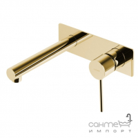 Змішувач для раковини прихованого монтажу Corsan Lugo CMB7515GL золотий