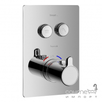 Змішувач-термостат для душу прихованого монтажу Imprese Smart Click ZMK101901239 хром