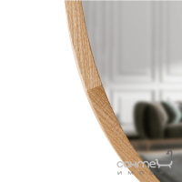 Овальное зеркало в раме из дерева Luxury Wood Pythagoras Evolution Slim 450x650