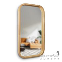 Прямоугольное зеркало в раме из дерева Luxury Wood Pythagoras Reliability Slim 500x700