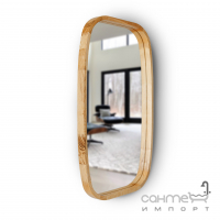 Прямоугольное зеркало в раме из дерева Luxury Wood Pythagoras New Art Slim 450x750