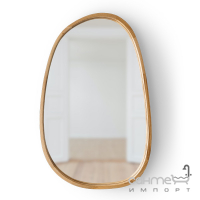 Овальное ассиметричное зеркало в раме из дерева Luxury Wood Pythagoras Dali Slim 600x900