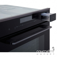 Встраиваемый электрический духовой шкаф с пароваркой Interline Full Hot Steam OSG 960 STD BA черное стекло