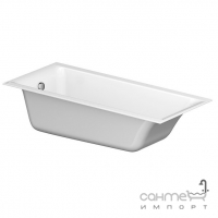 Прямоугольная акриловая ванна с ножками Cersanit Largo 1700x750 белая
