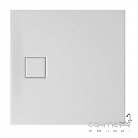 Квадратний душовий піддон із сифоном Cersanit Tako Slim CET B451 900х900 матовий білий