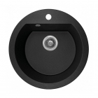 Кругла гранітна кухонна мийка Laveo Dafna SBD_780T чорна