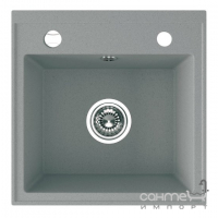 Квадратна гранітна кухонна мийка Laveo Trzynastka SBP_510T сіра
