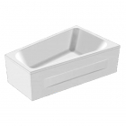 Асиметрична акрилова ванна з каркасом та панелями Kolpa-San Beatrice-L 170x110 біла, лівостороння