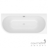 Ассиметричная акриловая ванна с панелью и сифоном Kolpa-San Dream L 180x80 SP белая, левосторонняя
