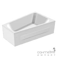 Ассиметричная акриловая ванна с каркасом и панелями Kolpa-San Beatrice-L 170x110 белая, левостороняя