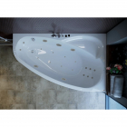 Гідро-аеромасажна ванна з передньою панеллю Rialto Como R 170x100 Hydro Uno Meno Aero Line права, форсунки хром