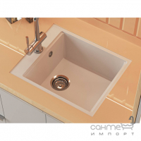 Прямокутна кухонна мийка Miraggio Lagoon 420 кольори в асортименті