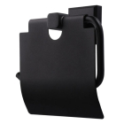 Держатель для туалетной бумаги с крышкой Topaz TКВ 9926-BL матовый черный