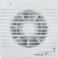 Осьовий вентилятор для ванної кімнати Soler&Palau Decor-200 CH 230V 50 білий