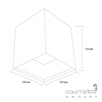 Накладний точковий світильник MJ-Light GD-S001 10W WH 4000K білий