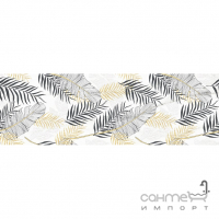 Настенная плитка декор Termal Seramik Lincoln leaf Decor 900x300 (пальмовые листья)