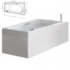 Акриловая ванна с сифоном, каркасом и передней панелью Doctor Jet GAETA DX 169x72/101 h64 правосторонняя