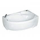 Акриловая асимметричная ванна с сифоном и каркасом Vis Vitalis ALICE-А SX 150x87 h64/69 левая