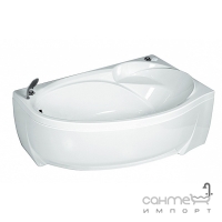 Акриловая асимметричная ванна с сифоном и каркасом Vis Vitalis ALICE-А SX 150x87 h64/69 левая