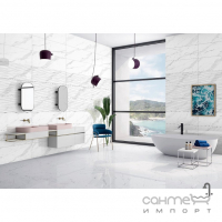 Настінна плитка під мармур Ceramica Deseo Adua White 900x300