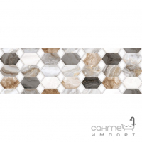 Настенная плитка декор Ceramica Deseo Arabesque Grey Decor 900x300