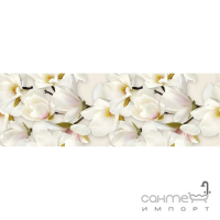 Настінна плитка декор квіти Cersanit Naomi Inserto Flower 600x200