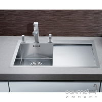 Кухонна мийка на одну чашу із сушінням Blanco Zerox 5S-IF/A 521628 нержавіюча сталь, чаша зліва