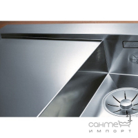 Кухонная мойка на одну чашу с сушкой Blanco Zerox 5S-IF/A 521628 нержавеющая сталь, чаша слева