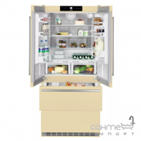 Двокамерний холодильник Side-by-Side з нижньою морозильною камерою Liebherr CBNbe 6256 бежевий