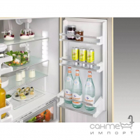 Двухкамерный холодильник Side-by-Side с нижней морозильной камерой Liebherr CBNbe 6256 бежевый
