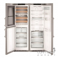 Комбінований холодильник Side-by-Side Liebherr SBSes 8496 A+++/A++ нержавіюча сталь