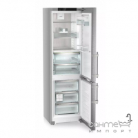 Двухкамерный холодильник с нижней морозилкой Liebherr CBNsdc 5753 нержавеющая сталь