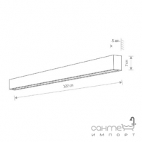 Світильник Nowodvorski Straight Led Wall L 7563 срібро