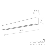 Светильник Nowodvorski Straight Led Wall M 7564 серебро