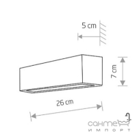 Світильник Nowodvorski Straight Led Wall XS 7601 чорний