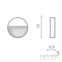 Встроенный настенный уличный LED-светильник Azzardo Casoria R 6W AZ4366 черный