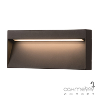 Вбудований настінний вуличний LED-світильник Azzardo Casoria Slim 6W AZ4368 сірий