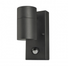 Настенный уличный светильник с датчиком движения Azzardo Ulf 1 Wall Sensor AZ4454 черный