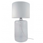 Настольная лампа Zuma Line Amarsa 5506WH белое стекло/белая ткань