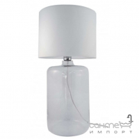 Настільна лампа Zuma Line Amarsa 5506WH біле скло/біла тканина