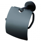 Держатель для туалетной бумаги с крышкой Aqua-World Florida Black КСА007.05B матовый черный