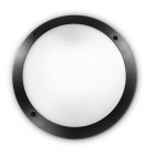 Настінний вуличний світильник Ideal Lux Polar-1 AP1 Nero 96674 білий/чорний