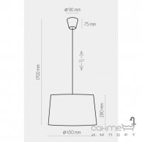 Подвесная люстра TK-Lighting Maja 1881 серая