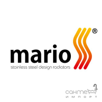 Кран угловой профильный для полотенцесушителя Mario 4820111357550 матовый черный
