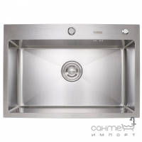 Прямоугольная кухонная мойка на одну чашу Platinum Handmade 1,5mm 650x450x220 нерж. сталь