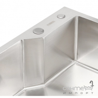 Прямокутна кухонна мийка на одну чашу Platinum Handmade 1,5mm 650x430x220 нерж. сталь