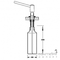 Дозатор для кухонной мийки McAlpine SOAP-MP2-AB антична бронза
