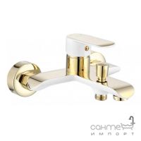 Змішувач для ванни з душовим гарнітуром Rea Bloom REA-B9932 білий/золото