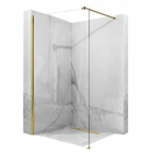 Бездверна душова кабіна Rea Aero Gold 80 REA-K8439 золото/прозоре скло