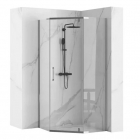 Пентагональна душова кабіна Rea Axin 90 REA-K8779 хром/прозоре скло